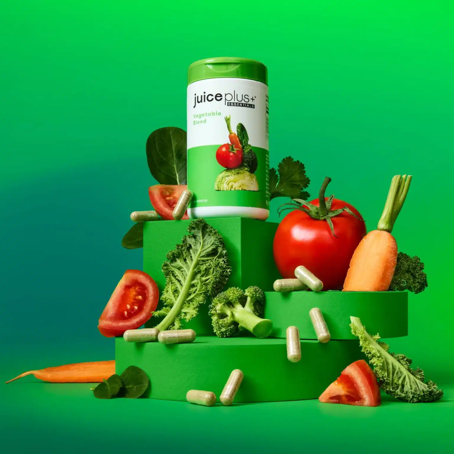 Juice Plus+ Obst-, Gemüse-, Beeren- & Omega+ Auslese Gemüse Kapseln